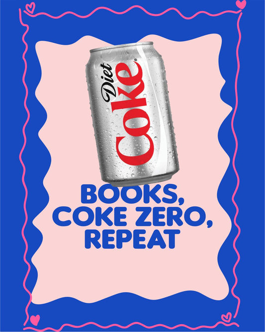 BOOKS, COKE ZERO, REPEAT