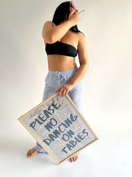 NO DANCING ON TABLE